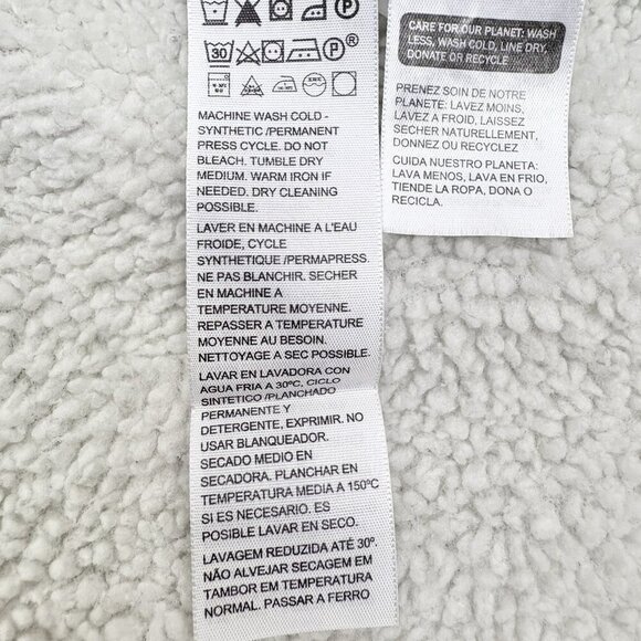 Y2K Levi's Trucker Denim Jean Jacket Sherpa Lined Blue Light Wash Women’s XL - Picture 12 of 13